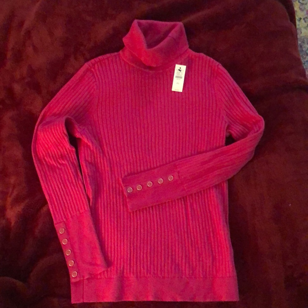 Talbots fuchsia sweater.